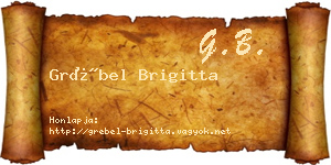 Grébel Brigitta névjegykártya